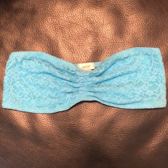 Aerie Lace Bandeau, Blue NWT - Picture 2 of 7